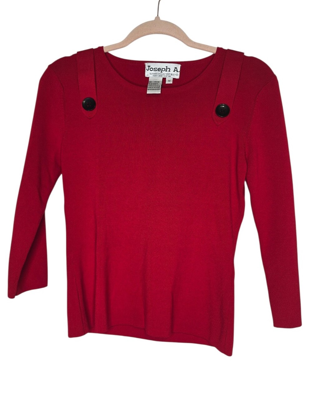 Joseph A. Knit Sweater In Vibrant Crimson Red